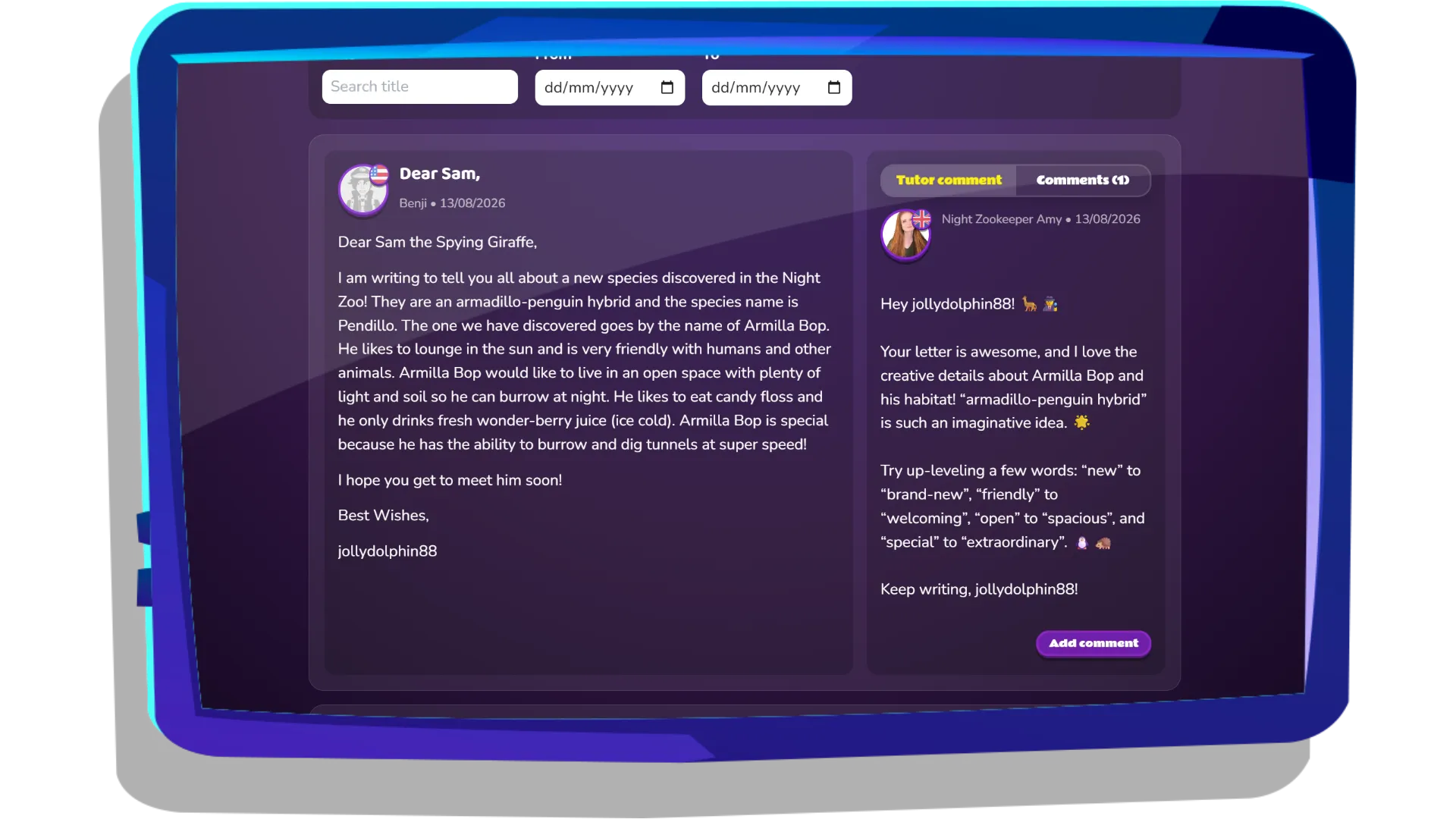 Tutor Feedback
